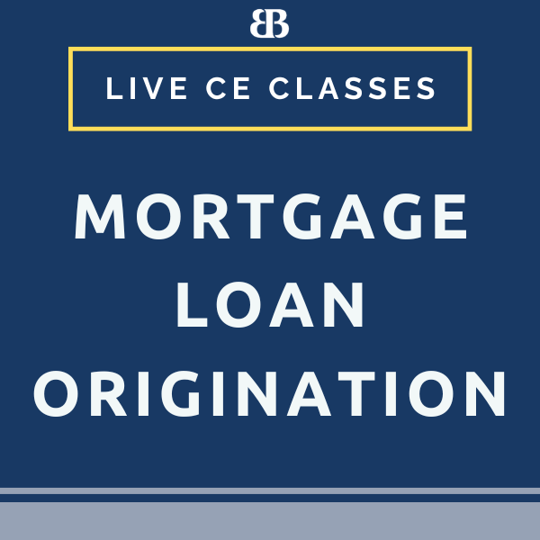 Live Mortgage Loan Origination CE Classes